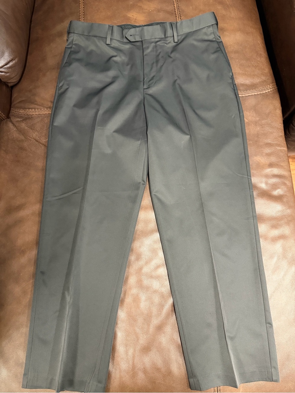croft & barrow Men's Classic fit Dress Pants charcoal grey/black 36x30 EUC  #139